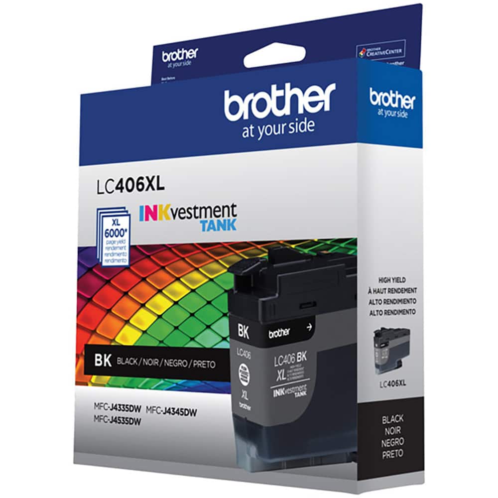 Cartucho de Tinta Brother LC406XLBKS Preto - Impressorajato