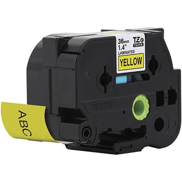 Fita Brother TZE-661 36mm Preto/Amarelo - Impressorajato