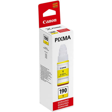 Refil de Tinta Canon GI 190 Y Amarelo 70ml - Impressorajato