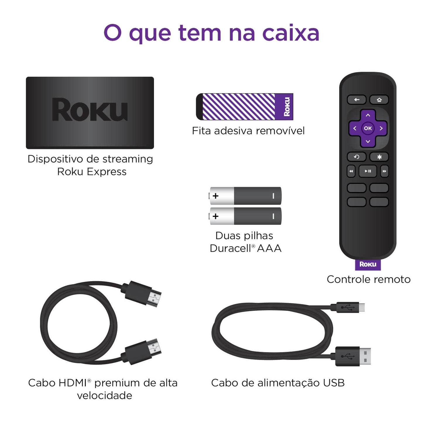 Roku Express Streaming player Full HD - 3930BR - Impressorajato