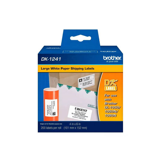 Etiqueta Brother DK-1241 Pre-Cortada 102x152mm - Impressorajato