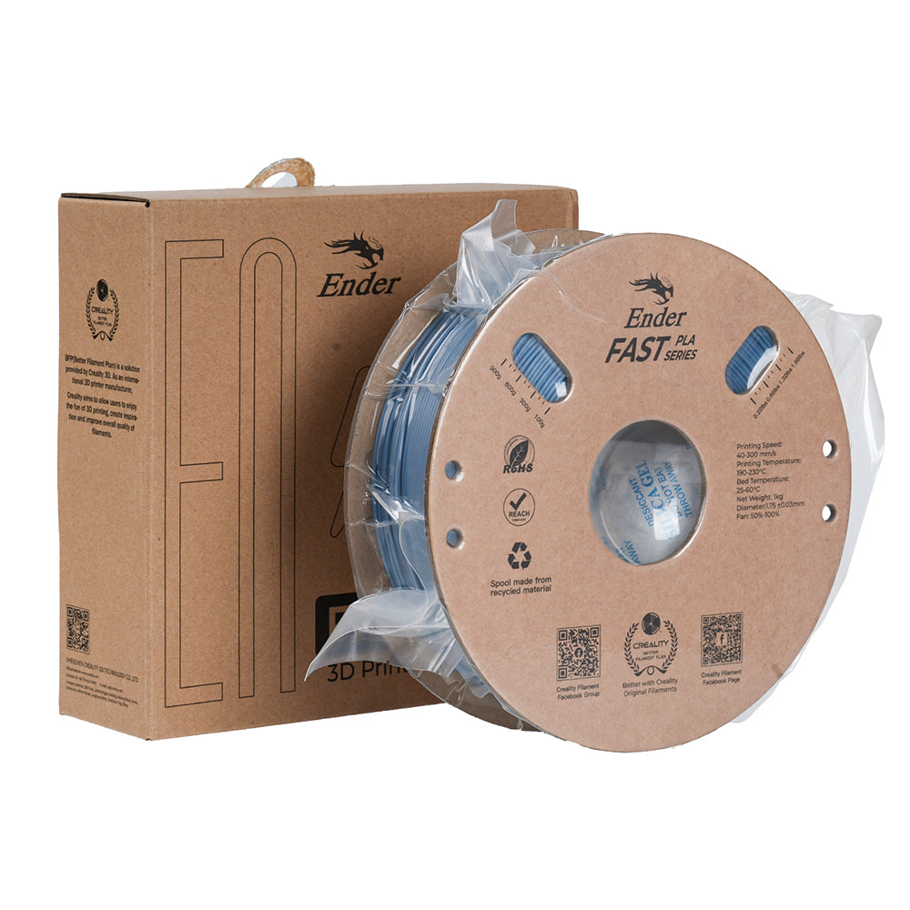 Filamento Creality Ender Fast PLA 1,75mm 1Kg Cinza