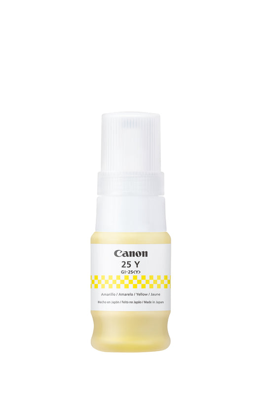 Refil de Tinta Canon GI-25Y Amarelo 37ml para GX2010