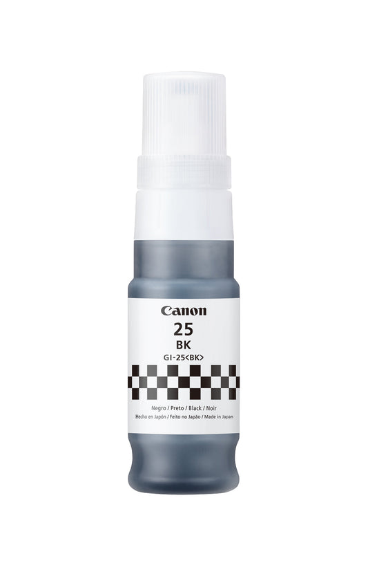 Refil de Tinta Canon GI-25BK Preto 67ml para GX2010