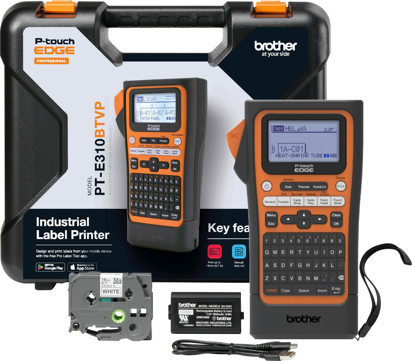 Rotulador Brother PT-E310BTVP Eletrônico Portátil - Impressorajato