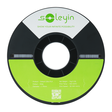 Filamento 3D Creality Soleyin Ultra PLA Gray (Cinza) 1.75mm 1Kg