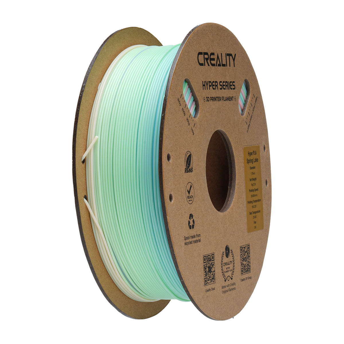 Filamento Creality Hyper Rainbow Spring Lake 1,75mm 1Kg Colorido