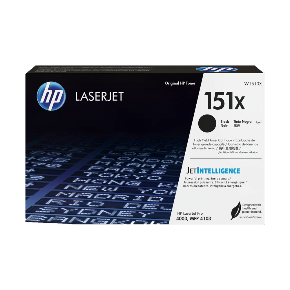 Toner HP W1510X Preto LaserJet p/ 4003 4103 - Impressorajato