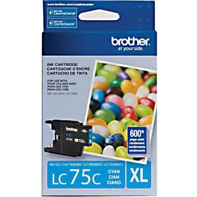 Cartucho Tinta Brother LC-75C Ciano Original - Impressorajato