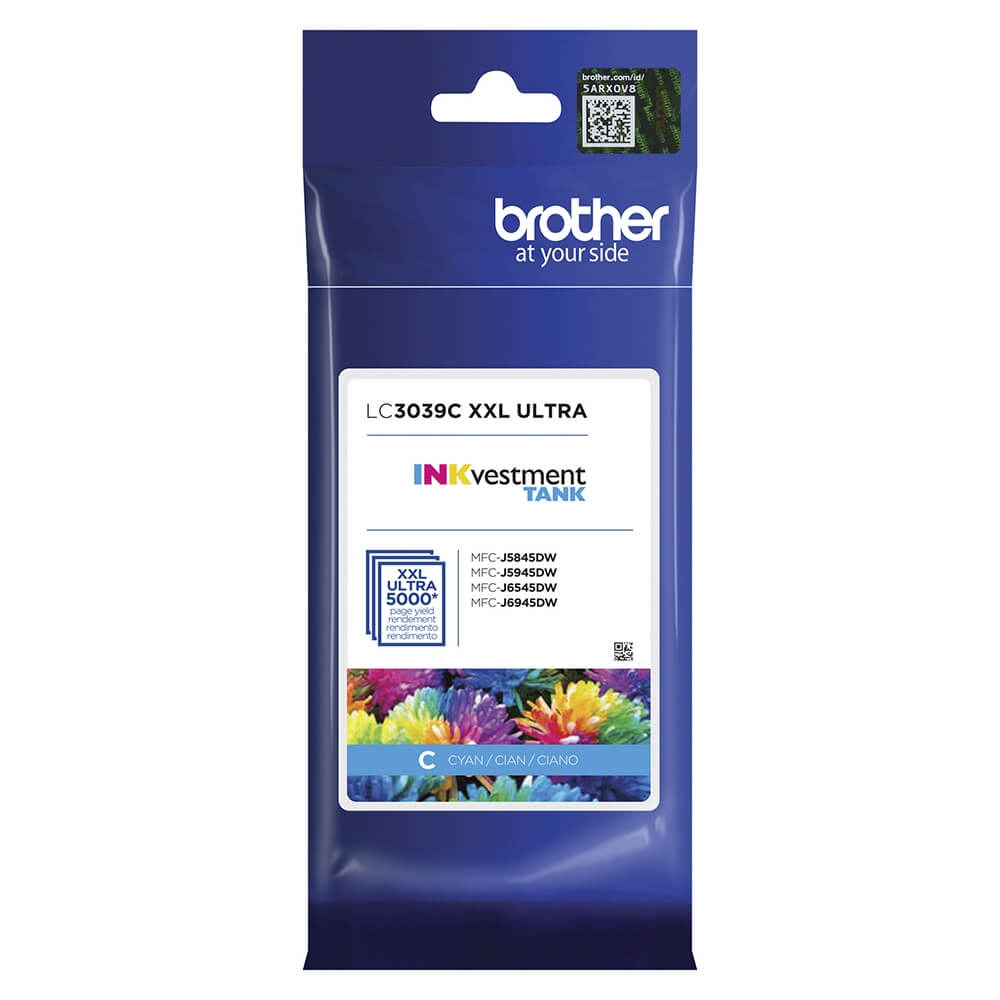Cartucho de Tinta Brother LC 3039 C Ciano para MFC-J6545DW - Impressorajato