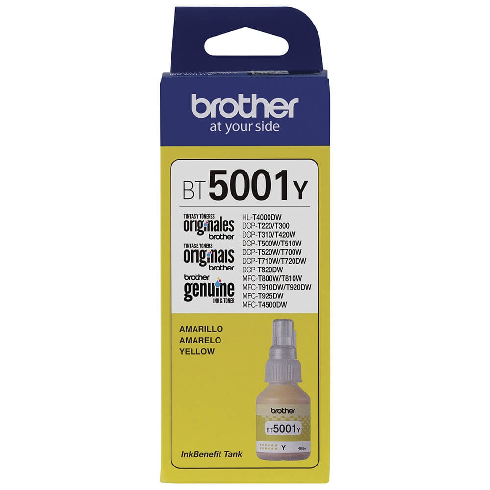 Refil de Tinta Brother BT 5001 Y Amarelo - Impressorajato