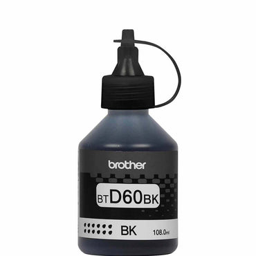 Pack 02 garrafas refil de tinta Brother BTD60BK Preto - Impressorajato