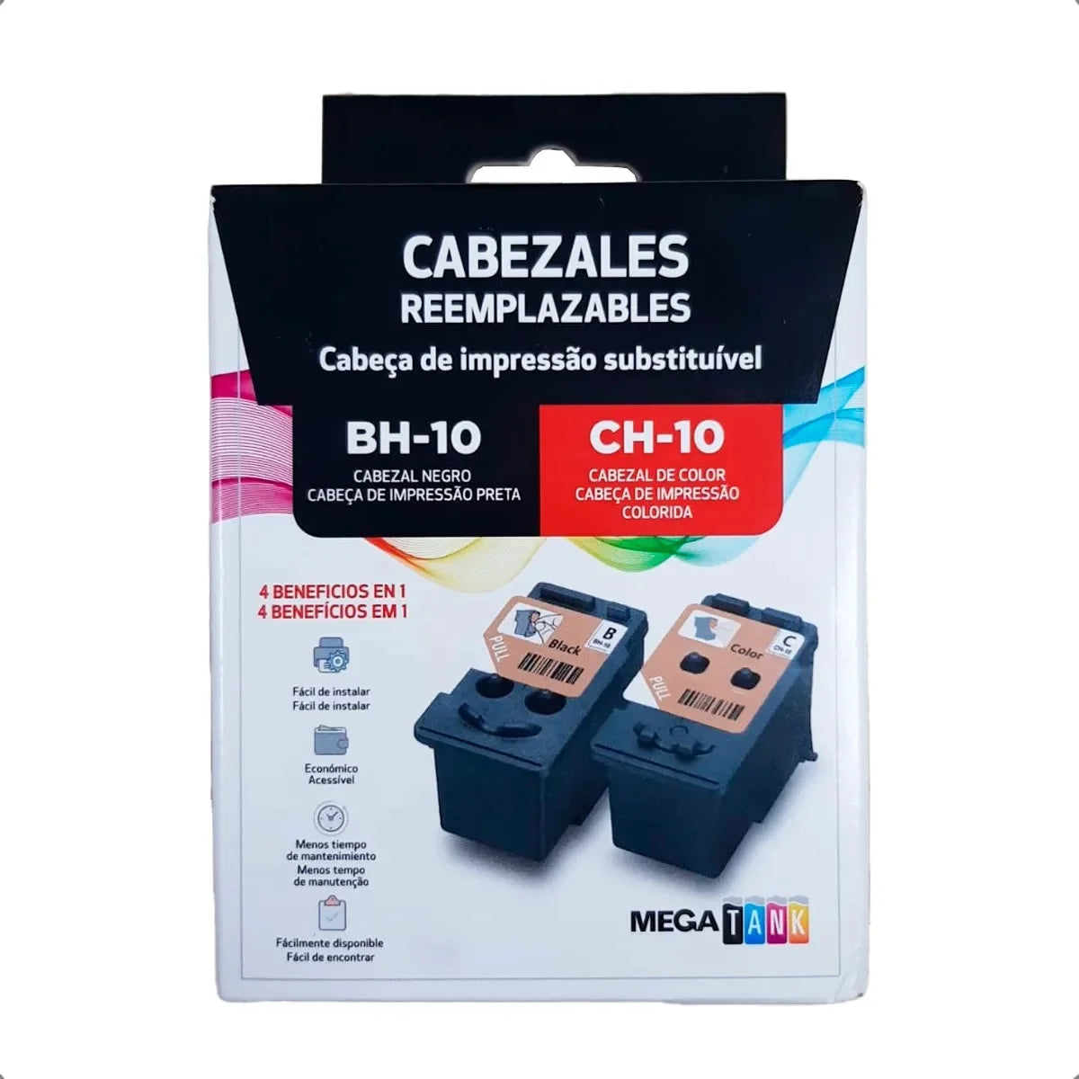 Kit Cabeça de Impressão Canon BH-10 CH-10 Preto e Colorido