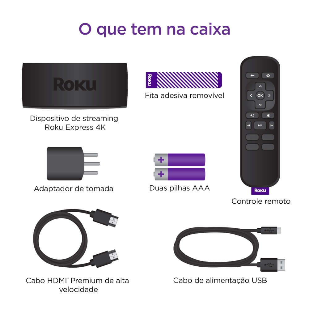 Roku Express 4K Streaming Player HD|4K|HDR - Impressorajato