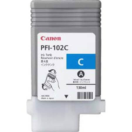 Cartucho Plotter Canon PFI 102 C Ciano - Impressorajato