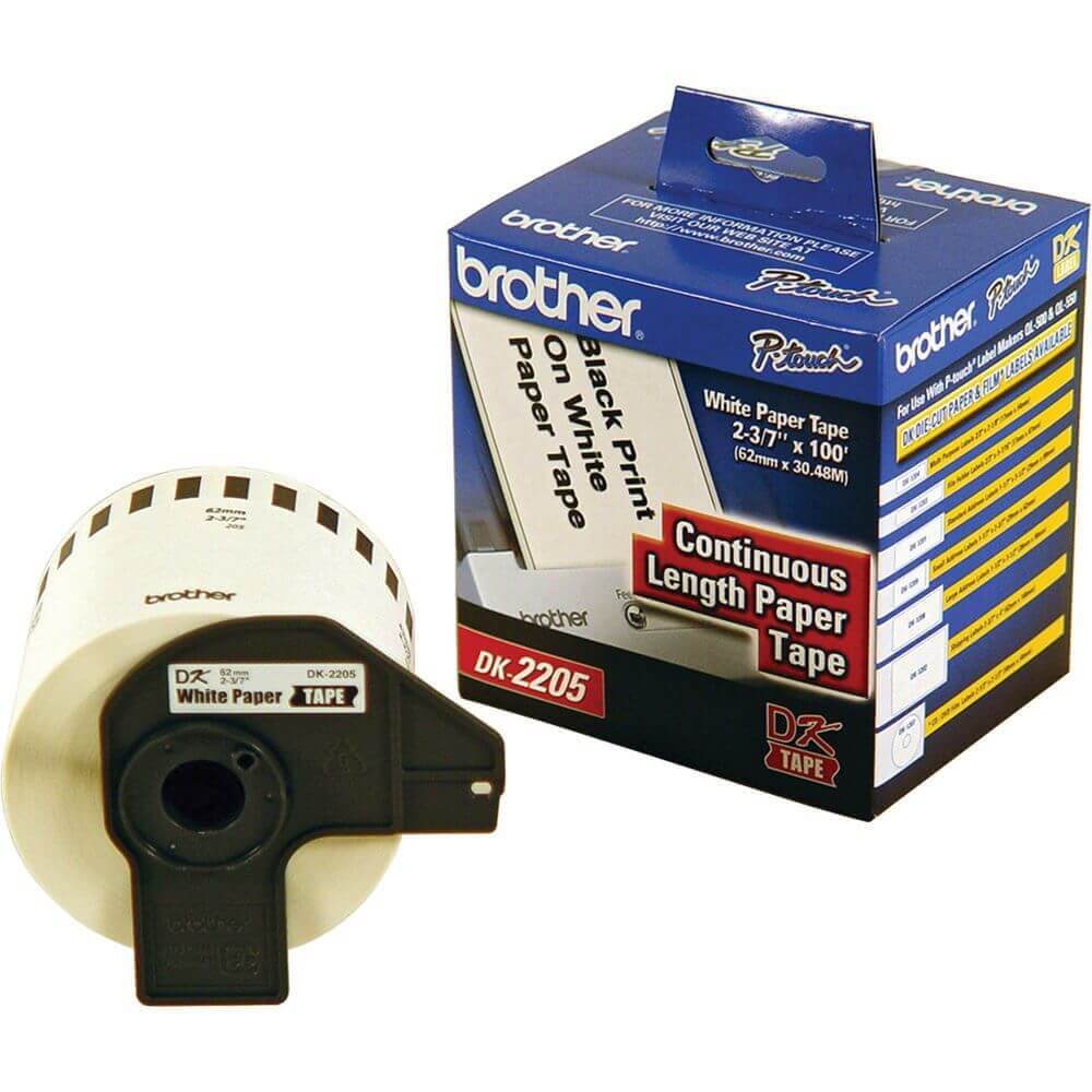 Etiqueta Brother 62mmx30,48m DK-2205 - Impressorajato