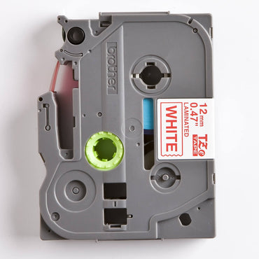 Fita Brother TZE-232 12mm Vermelho/Branco - Impressorajato