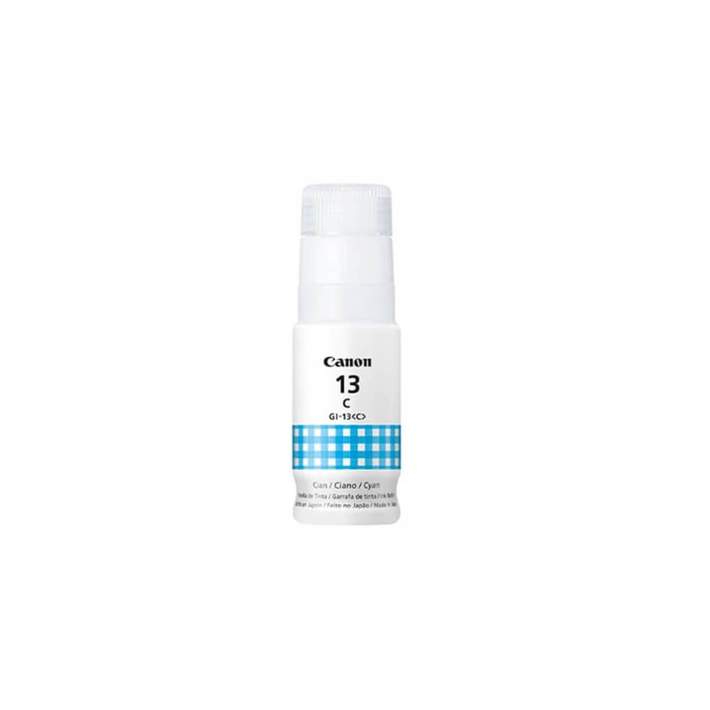 Refil de Tinta Canon GI-13C Ciano Para Canon G510, G610 - Impressorajato