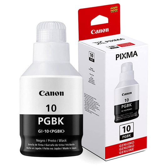 Refil de Tinta Canon GI-10BK Preto 170ml - Impressorajato