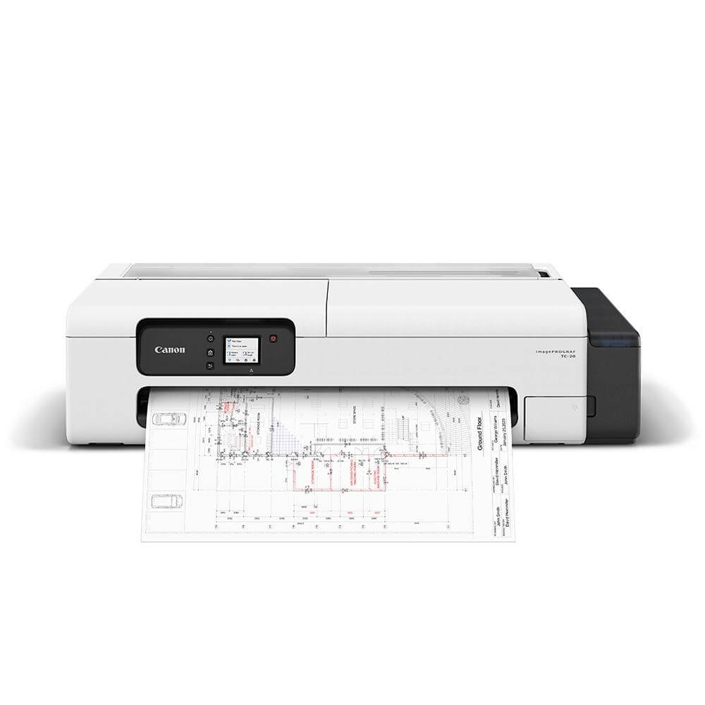 Impressora Plotter Canon TC-20 WiFi Colorida Bivolt A1 24" - Impressorajato