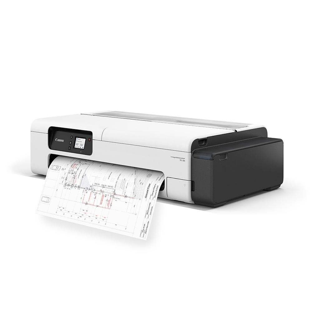 Impressora Plotter Canon TC-20 WiFi Colorida Bivolt A1 24" - Impressorajato