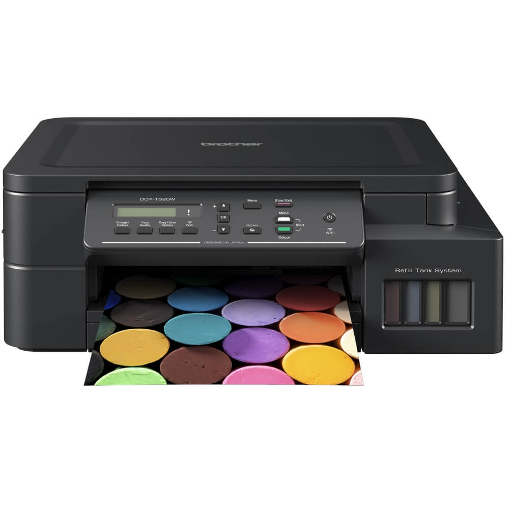 Impressora Multifuncional Brother DCP-T520W Tanque de Tinta 110v - Impressorajato