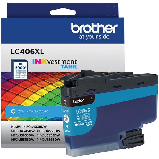 Cartucho de Tinta Brother LC406XLCS Ciano - Impressorajato
