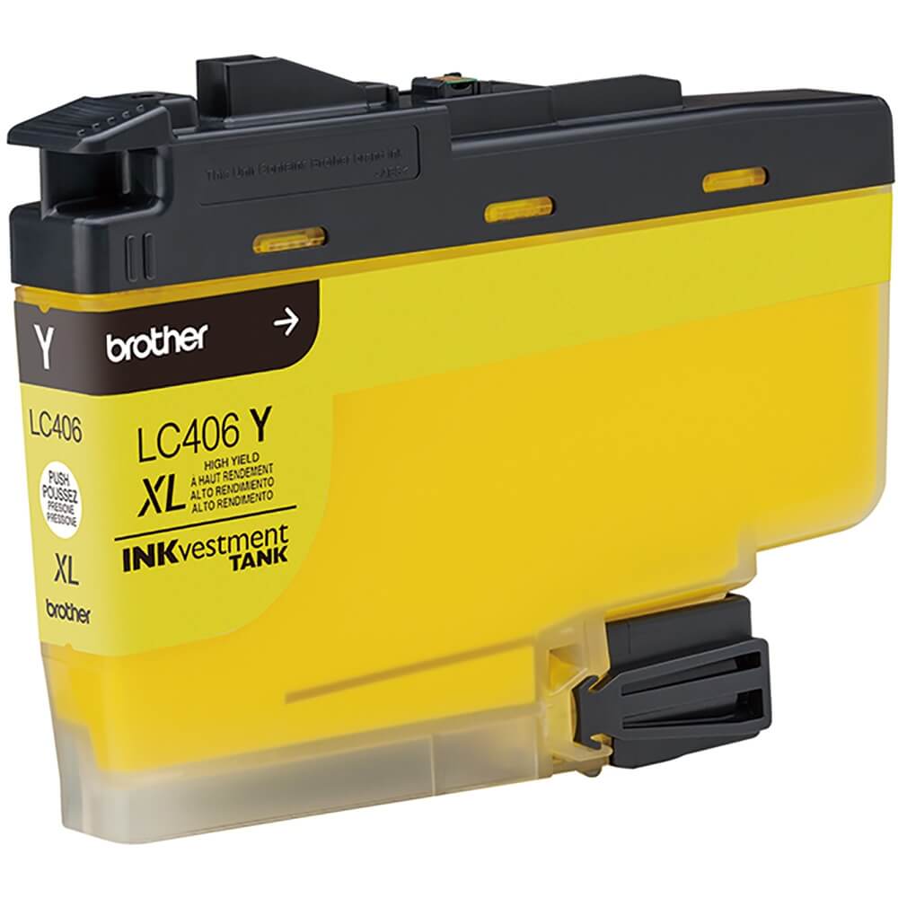 Cartucho de Tinta Brother LC406XLYS Amarelo Alto Rendimento - Impressorajato
