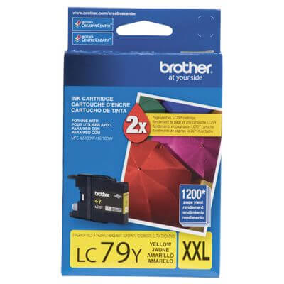 Cartucho Tinta Brother LC-79Y Amarelo Alto Rendimento - Impressorajato