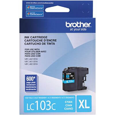 Cartucho de Tinta Brother LC 103 C Azul - Impressorajato