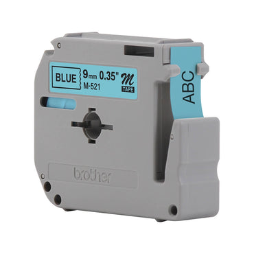 Fita Brother M-521 9mm Preto/Azul - Impressorajato
