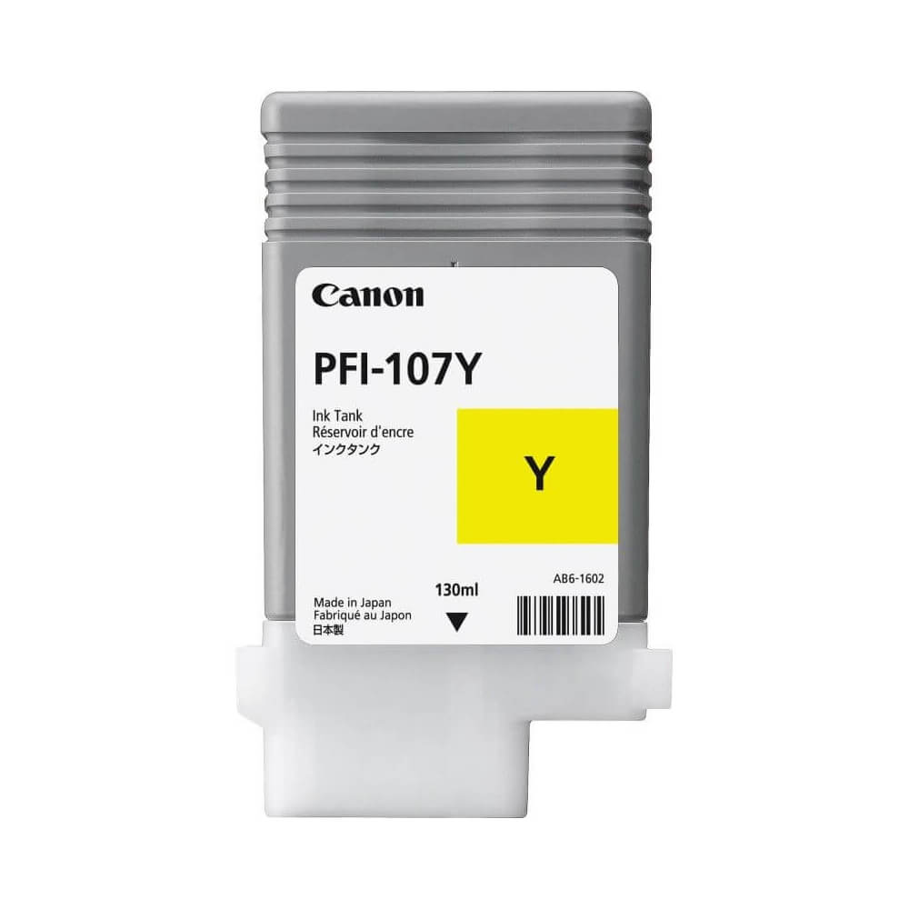 Cartucho Plotter Canon PFI 107 Y Amarelo - Impressorajato