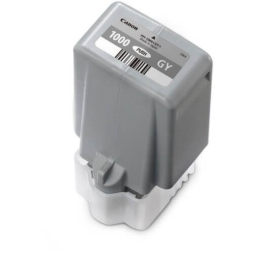 Cartucho de Tinta Canon PFI 1000 GY Cinza 80ml - Impressorajato