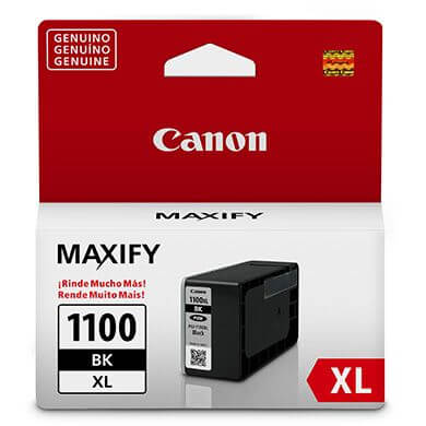 Cartucho Tinta Canon PGI 1100 XL Preto 34,7ml para MB2010, MB2110, MB2710 - Impressorajato