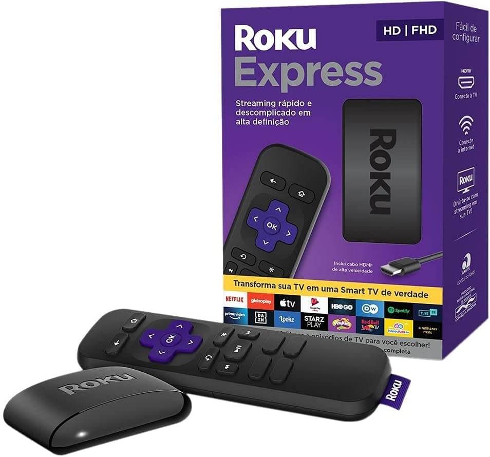 Roku Express Streaming player Full HD - 3930BR - Impressorajato