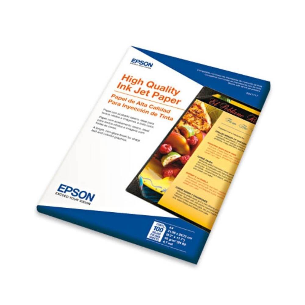 Papel Especial High Quality A4 Epson 100 Folhas 95g - Impressorajato