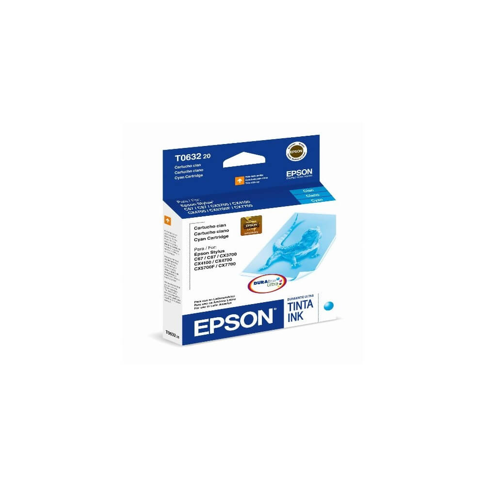 Cartucho Epson T063 T063220 Ciano - Impressorajato