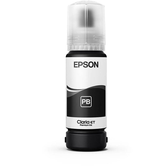 Refil de Tinta Epson T555 T555120 Preto Foto para L8180 70ml - Impressorajato