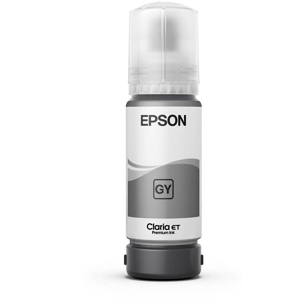 Refil de Tinta Epson T555 T555520 Cinza para L8180 70ml - Impressorajato