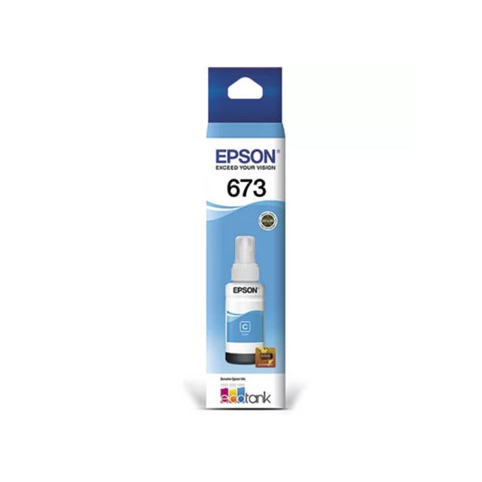 Refil Tinta Epson T673220 Ciano L800, L805 e L1800 - Impressorajato