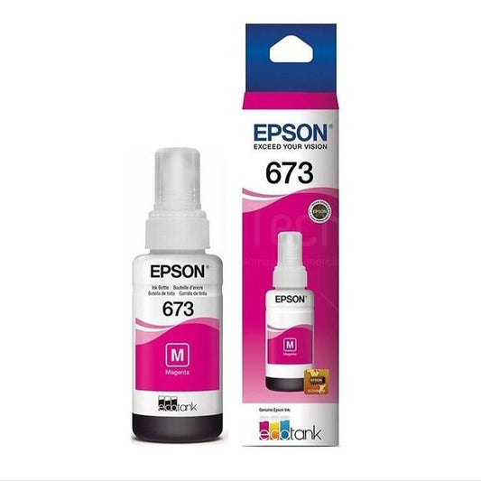 Refil Tinta Epson T673320 Magenta L800, L805 e L1800 - Impressorajato