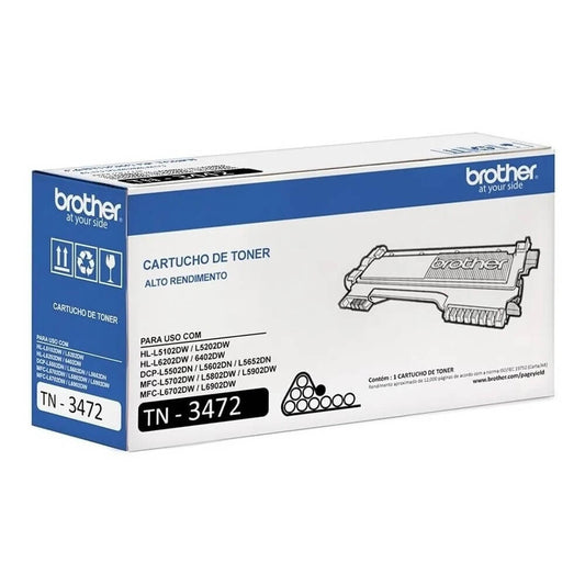 Toner Brother TN 3472 Preto - Impressorajato