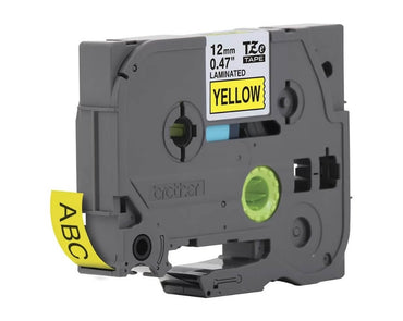 Fita Brother TZE-631 12mm Preto/Amarelo - Impressorajato
