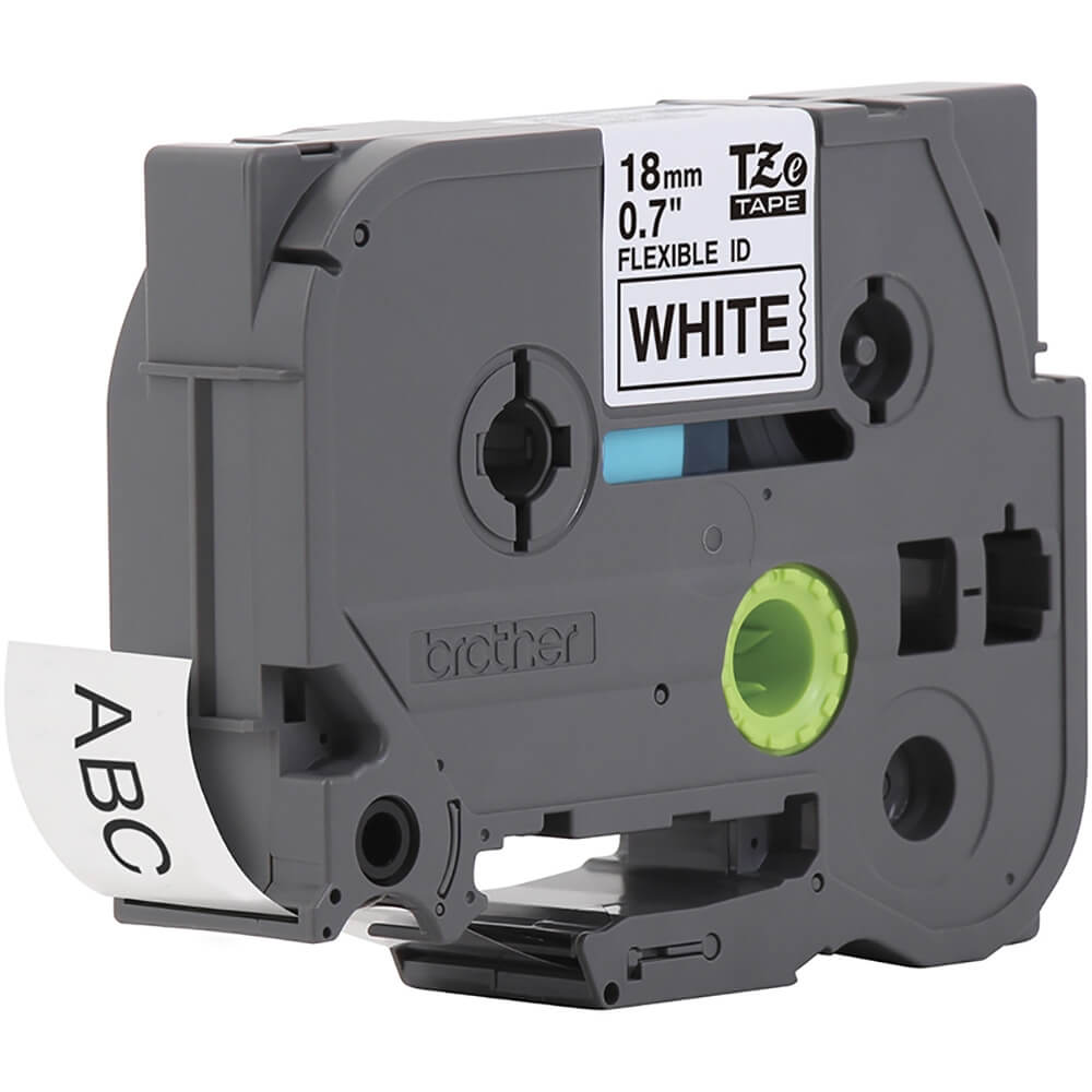 Fita Brother TZE-FX241 (TZ-FX241) 18mm Preto/Branco - Impressorajato