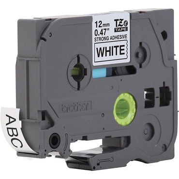 Fita Brother TZE-S231 12mm Preto sobre Branco Industrial - Impressorajato