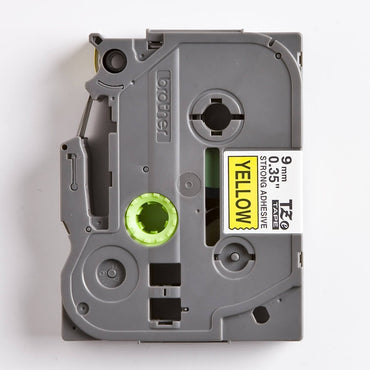 Fita Industrial Brother TZE-S621 9mm Preto/Amarelo - Impressorajato
