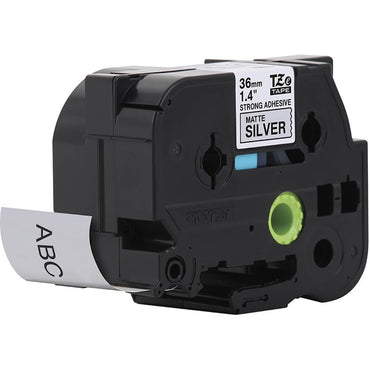 Fita Industrial Brother TZE-S961 36mm Preto sobre Prata - Impressorajato