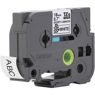 Fita Brother TZ-SE4 (TZe-SE4) 18mm Preto/Branco - Impressorajato
