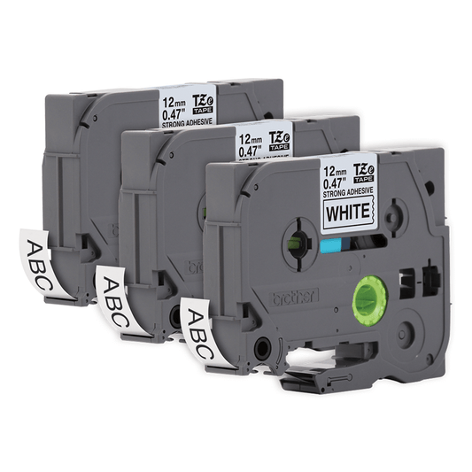 Kit 3 Fitas TZE-231 Brother 12mm Preto/Branco - Impressorajato