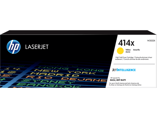 Toner HP W2022X 414X Amarelo | M454DW M454DN M479FDW M479DW M479FDN | Original 6K - Impressorajato